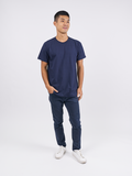 T-Shirt เสื้อยืด (Navy Blue, สีกรมท่า)(Unisex)