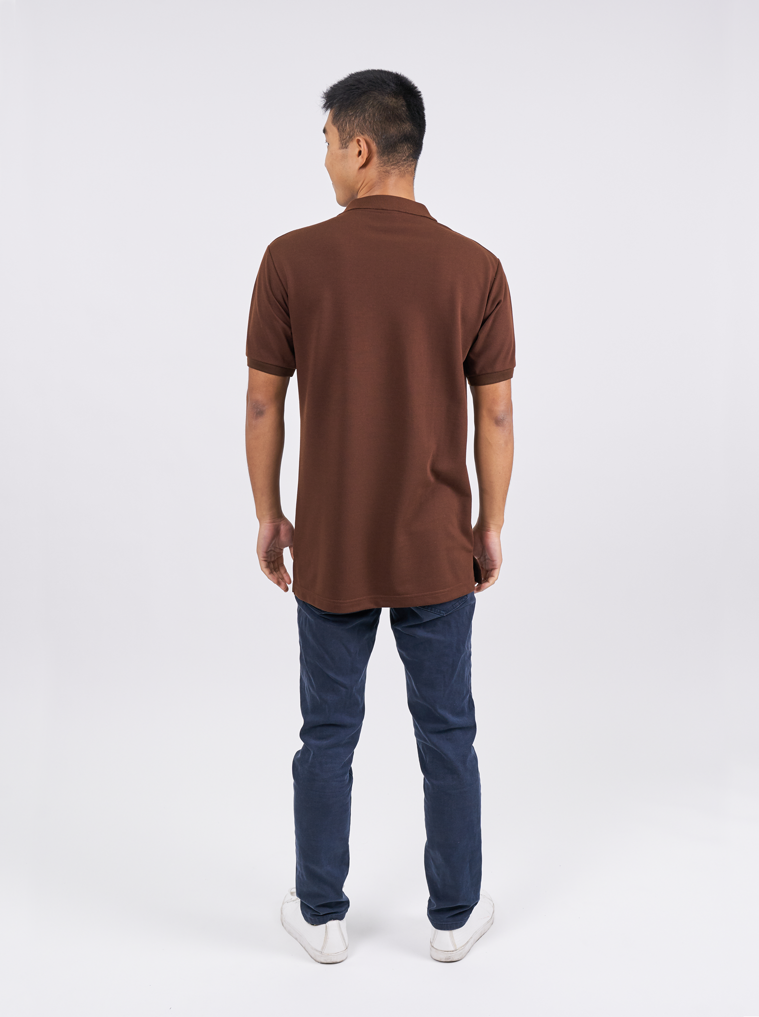 Polo Shirt เสื้อโปโล (Brown, สีน้ำตาล)(Unisex)