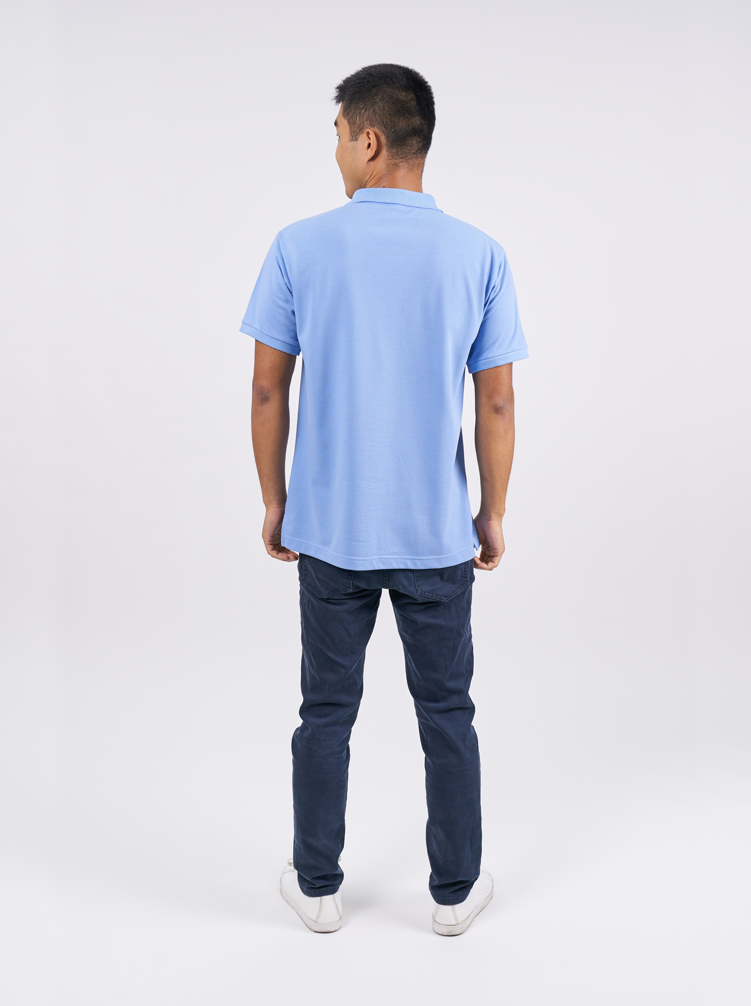 Polo Shirt เสื้อโปโล (Sky Blue, สีฟ้า)(Unisex)