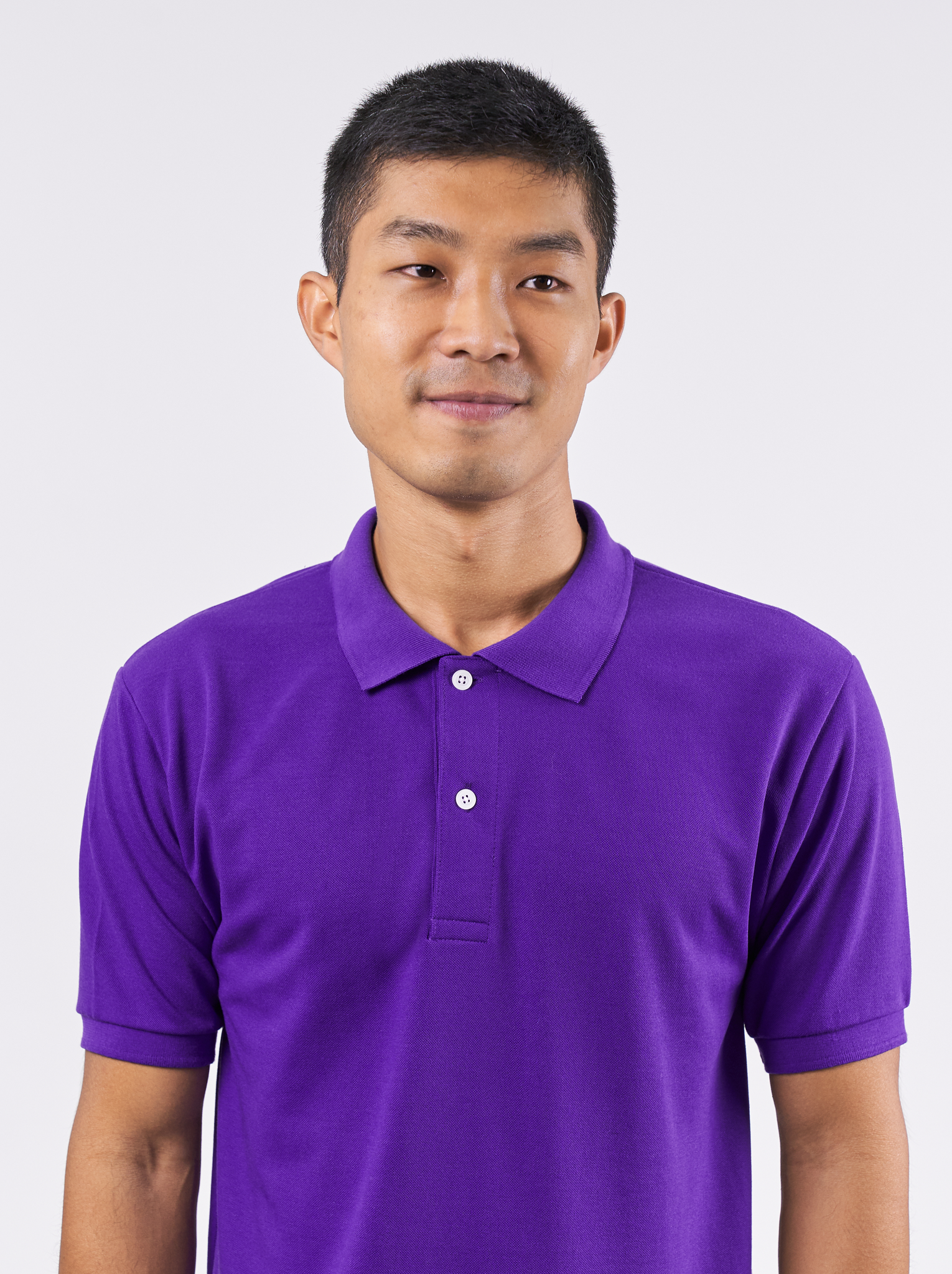 Polo Shirt เสื้อโปโล (Violet, สีม่วงเข้ม)(Unisex)