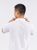 Polo Shirt เสื้อโปโล (White, สีขาว)(Unisex)