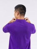 Polo Shirt เสื้อโปโล (Violet, สีม่วงเข้ม)(Unisex)