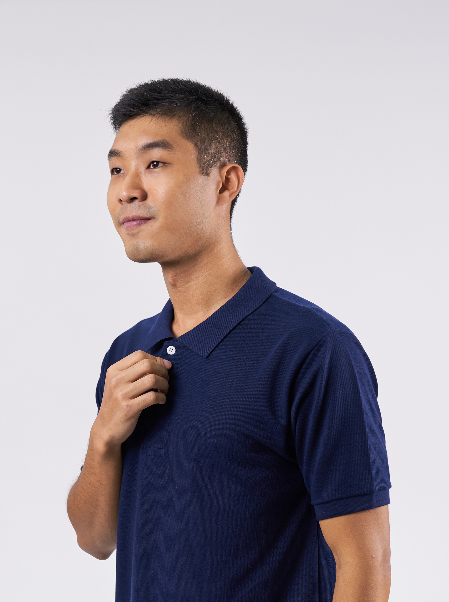 Polo Shirt เสื้อโปโล (Navy Blue, สีกรมท่า)(Unisex)