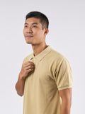 Polo Shirt เสื้อโปโล (Khaki, สีกากี)(Unisex)
