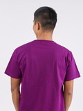 T-Shirt เสื้อยืด (Violet, สีม่วง)(Unisex)