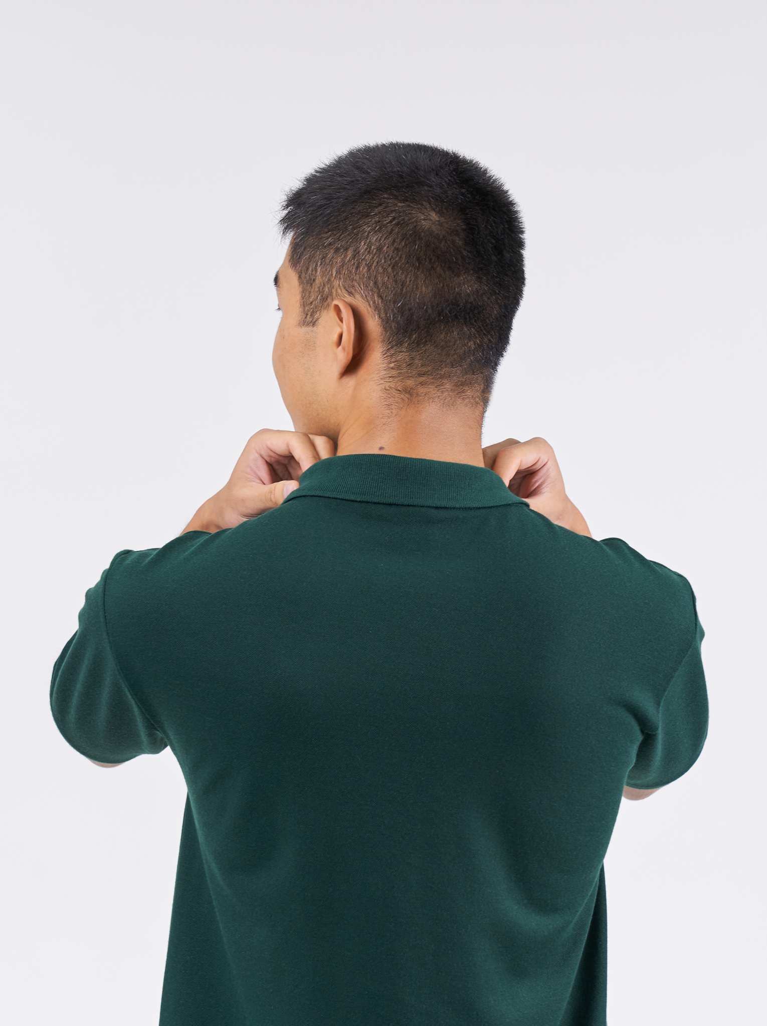 Polo Shirt เสื้อโปโล (Pine Green, สีเขียวเข้ม)(Unisex)
