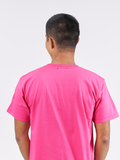T-Shirt เสื้อยืด (Hot Pink, สีชมพูบานเย็น)(Unisex)