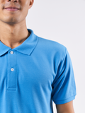 Polo Shirt เสื้อโปโล (Blue, สีฟ้า)(Unisex)