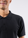 Polo Shirt เสื้อโปโล (Black, สีดำ)(Unisex)