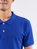Polo Shirt เสื้อโปโล (Royal Blue, สีน้ำเงิน)(Unisex)