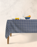 Han&Co. Table Cloth – Blue Gingham ผ้าปูโต๊ะ ผ้าคลุมโต๊ะ สี Blue Gingham HCTBC04