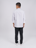 Traditional Fit Long Sleeve Chef เสื้อเชฟเบสิคแขนยาว (White, สีขาว)