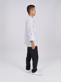 Traditional Fit Long Sleeve Chef เสื้อเชฟเบสิคแขนยาว (White, สีขาว)