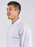 Basic Fit Long Sleeve Chef เสื้อเชฟเบสิค (White, สีขาว)
